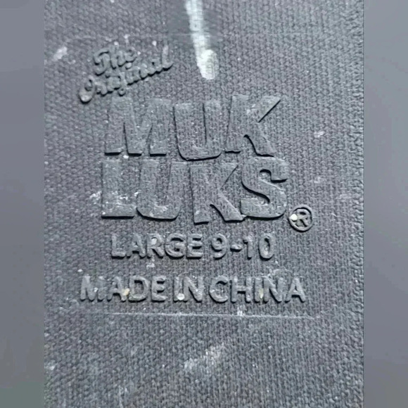 WOMENS MUK LUKS COMFORT COZY SLIPPERS SIZE LARGE 9-10 - Picture 7 of 8